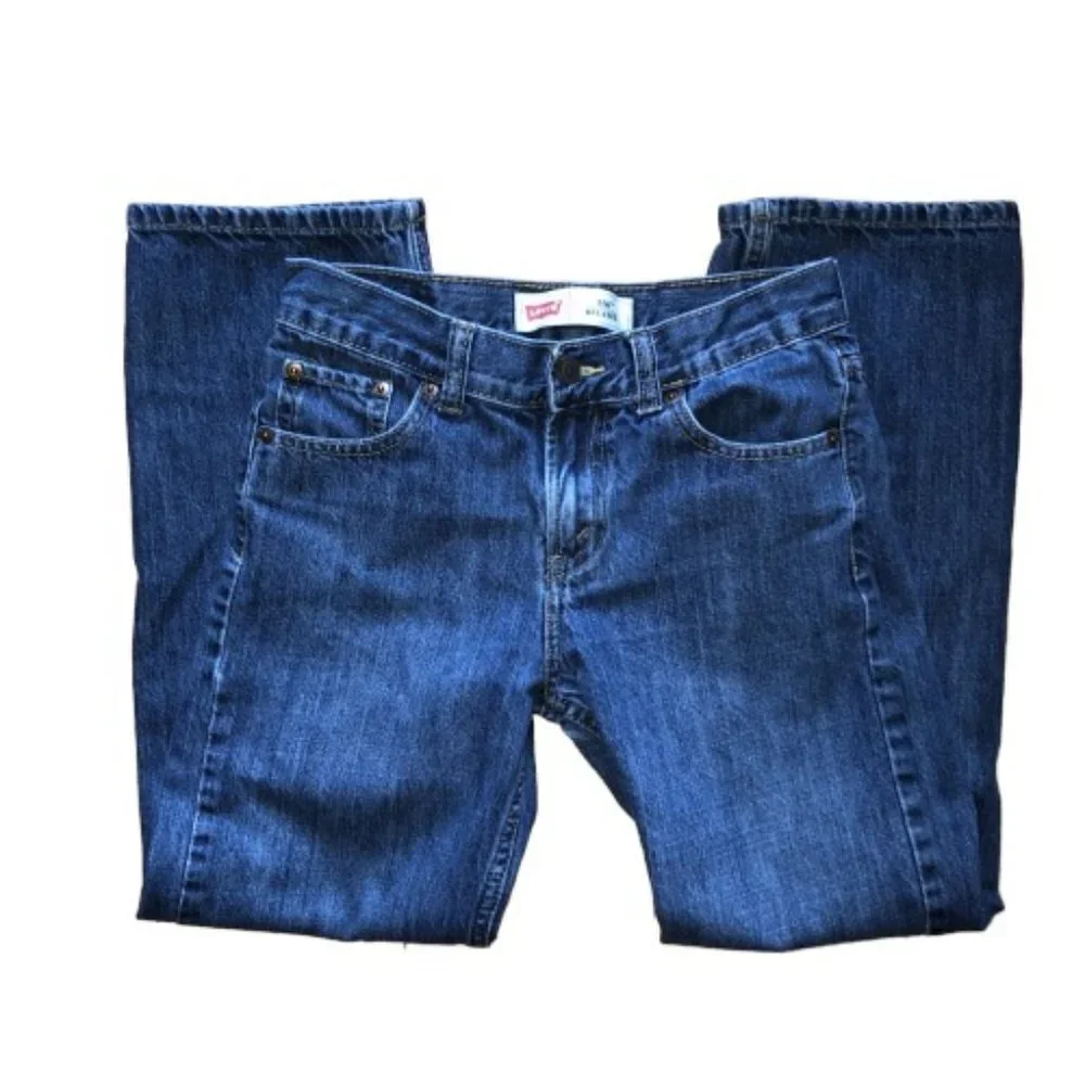 Levis 550 Size 12 Reg 26 x 26 Dark Wash Relaxed Denim Jeans Casual Pants